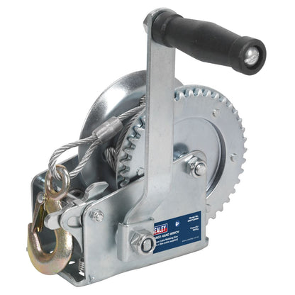 Sealey GWC1200M Geared Hand Winch 540kg Capacity with Cable Sealey
