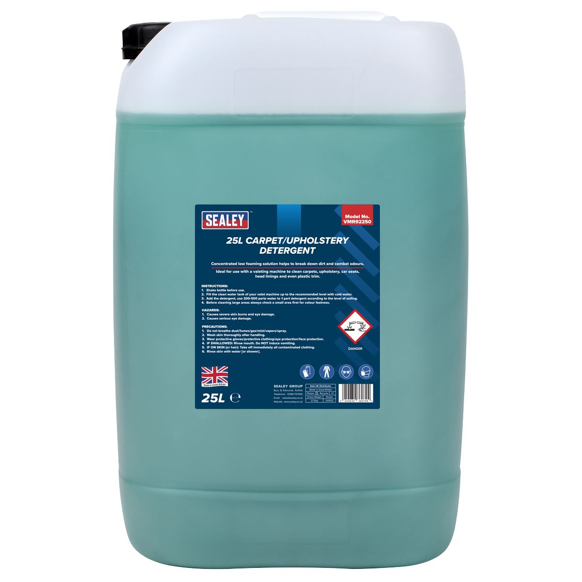 Sealey VMR92250 Carpet/Upholstery Detergent 25L Sealey