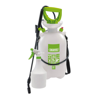 Draper 82464 Pressure Sprayer 6.25L with Mini Sprayer 1L Draper