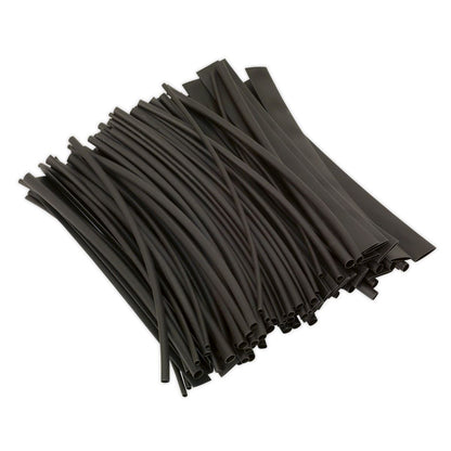 Sealey HST200B Heat Shrink Tubing Black 200mm 100pc Sealey