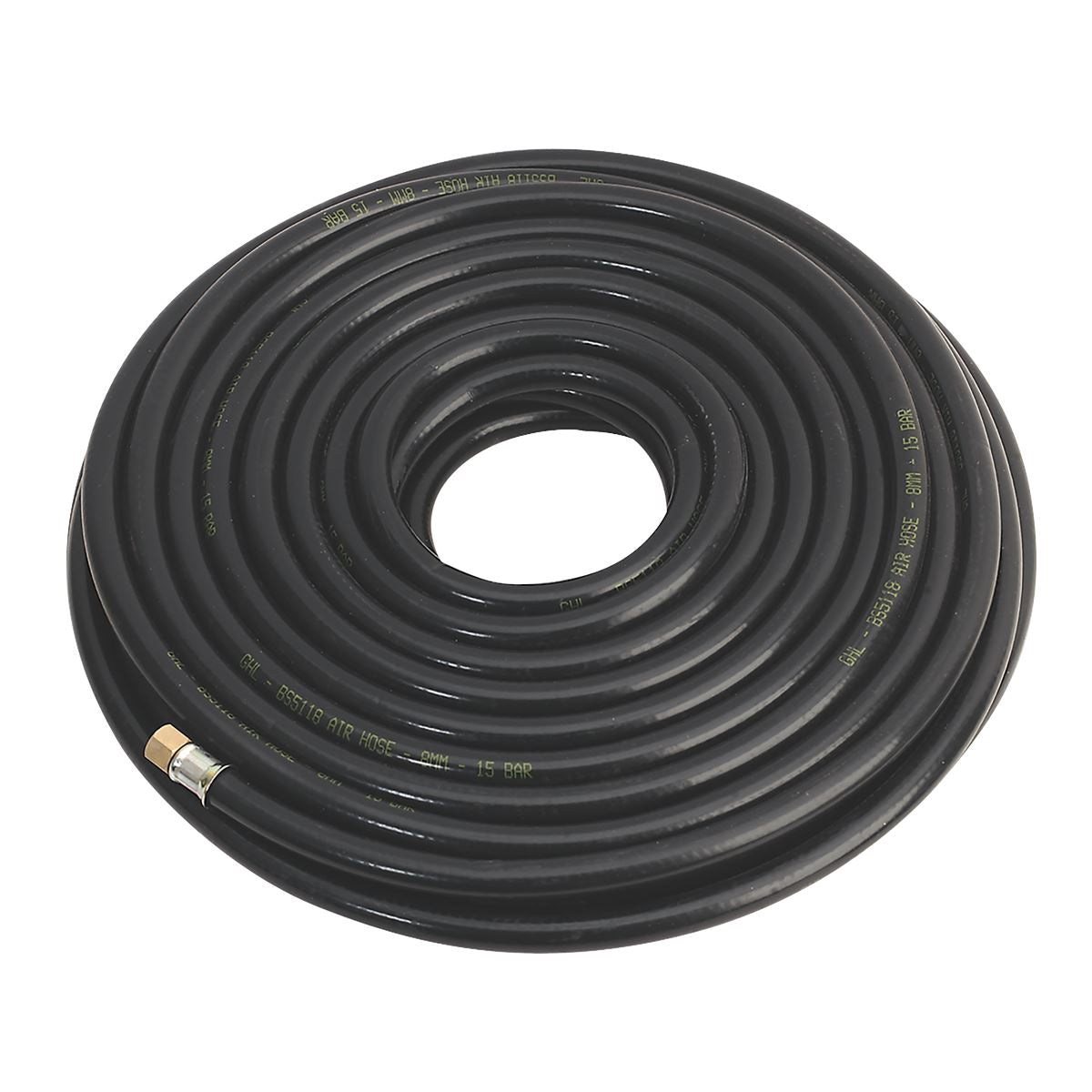 Sealey AH20RX Air Hose 20m x Ø8mm with 1/4"BSP Unions Heavy-Duty Sealey