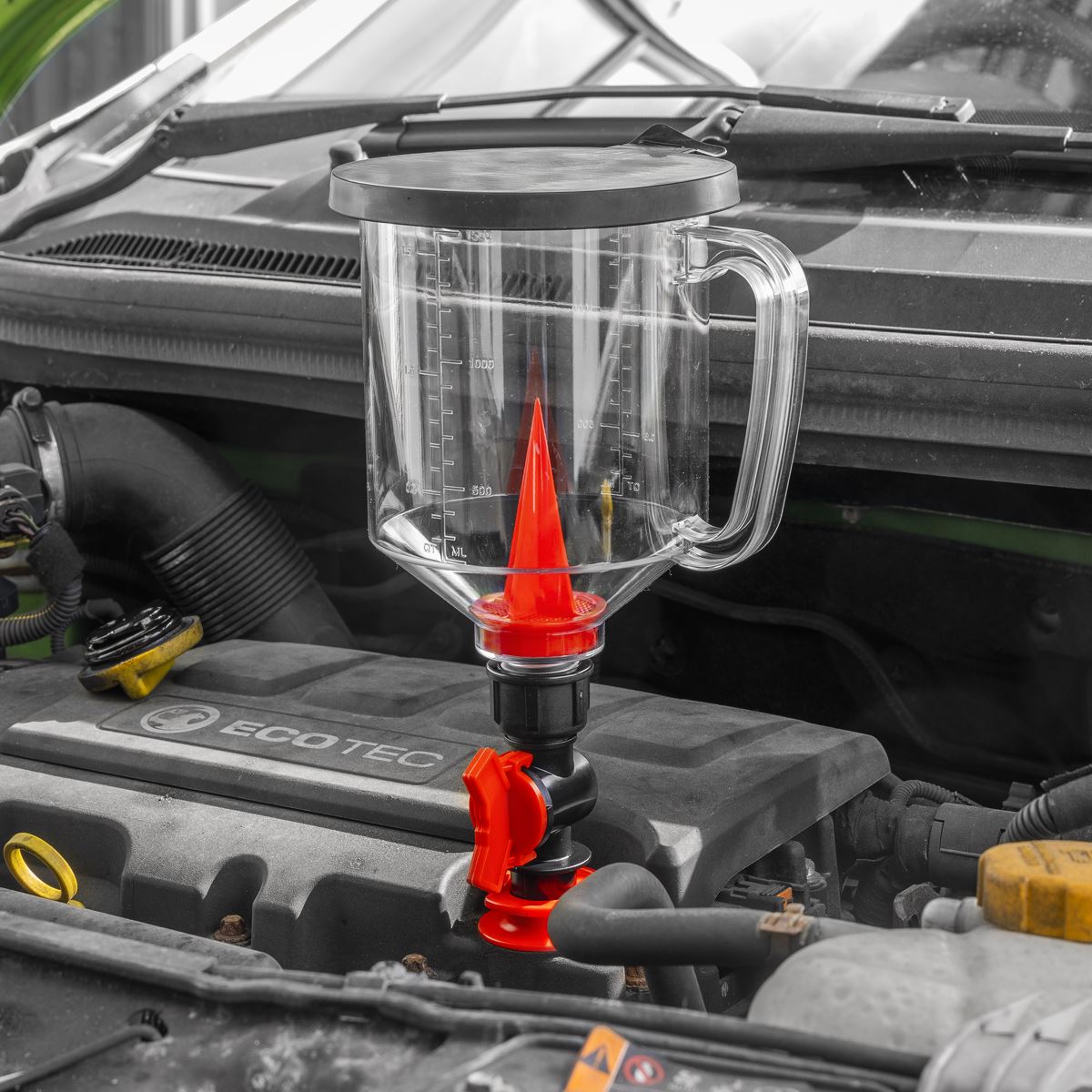 Sealey VS7107 Master Engine Oil Funnel Filling Kit 15pc Sealey