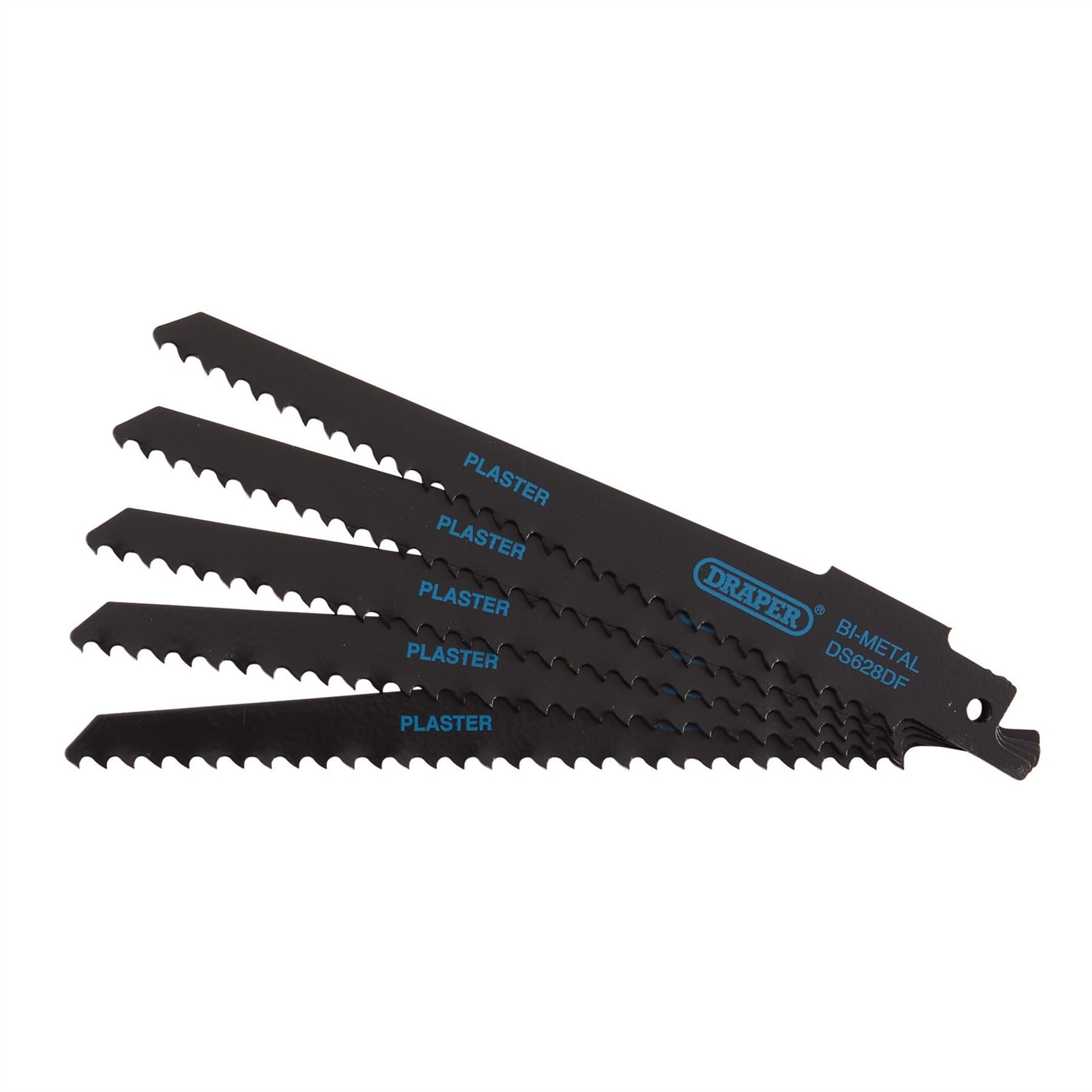 Draper 43426 Bi-metal Reciprocating Saw Blades for Plaster Cutting 150mm 6tpi Pack of 5 Draper