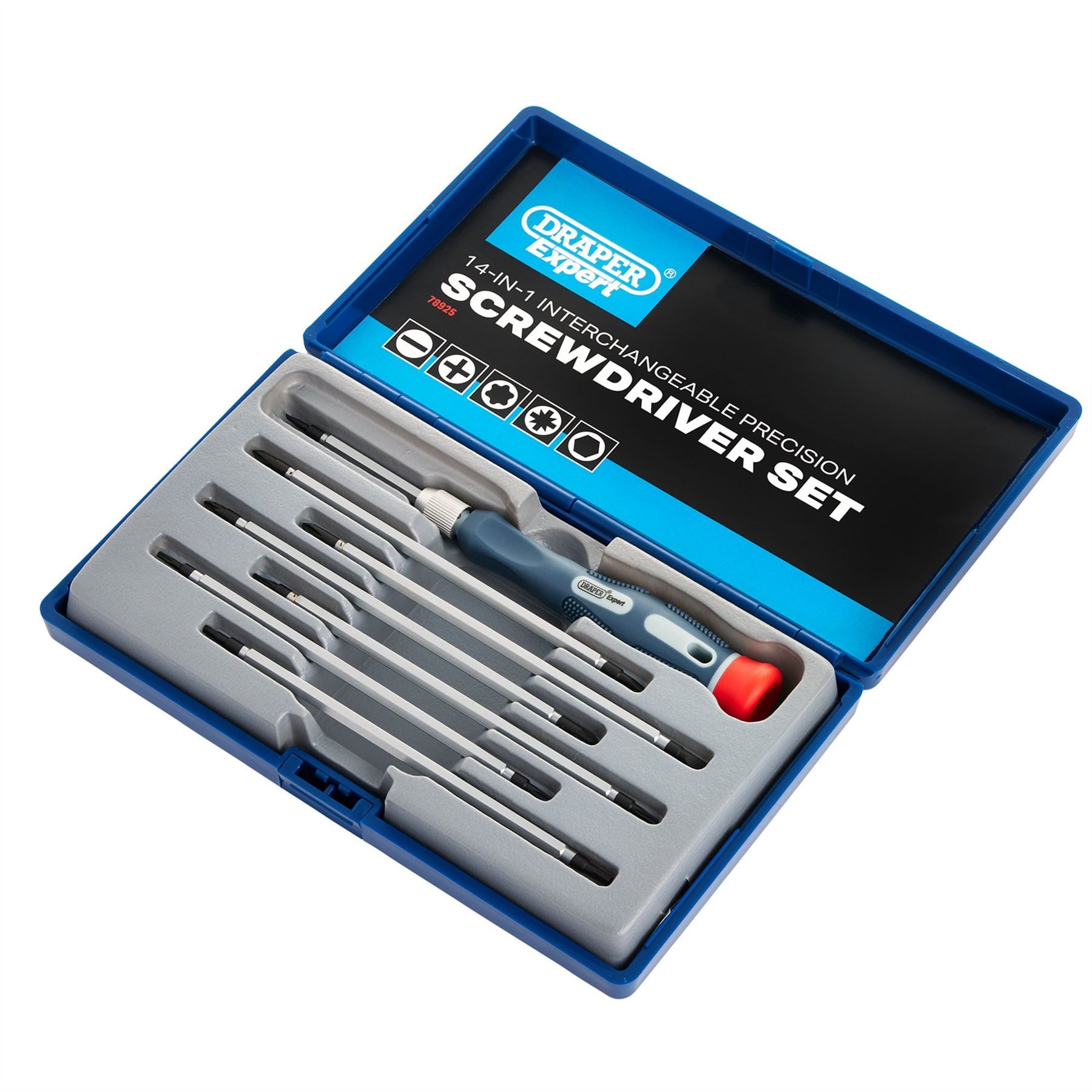 Draper 78925 Expert 14 in 1 Reversible Precision Screwdriver Set Draper