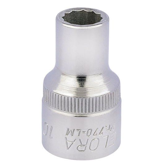 Elora 24559 Bi-Hexagon Socket 1/2" Sq. Dr. 10mm Elora