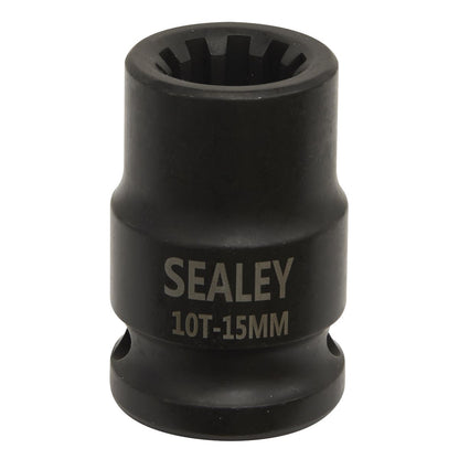 Sealey VS0990 Brake Caliper Socket 1/2"Sq Drive 15mm 10-Point Sealey