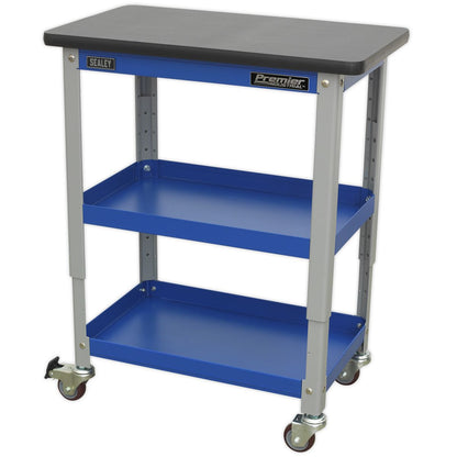 Sealey API2103 Industrial 3-Level Workshop Trolley Sealey