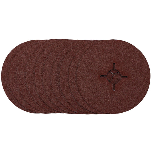 Draper 68493 Fibre Sanding Discs 115mm 60 Grit Pack of 10 Draper