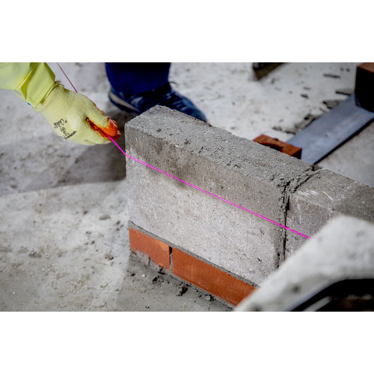 Sealey BLP1 Braided Pink Nylon Brick Line - 76m Sealey