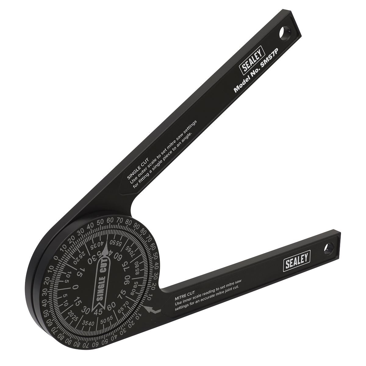 Sealey SMS7P Mitre Saw Protractor - Aluminium Sealey