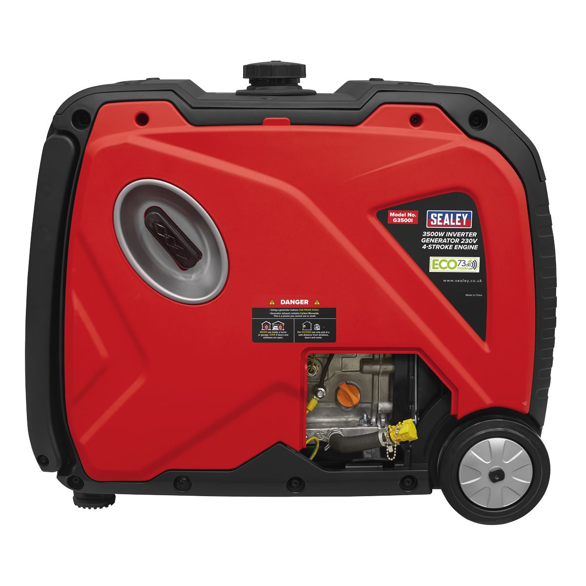 Sealey G3500I 3500W Inverter Generator 230V - 4-Stroke Engine Sealey