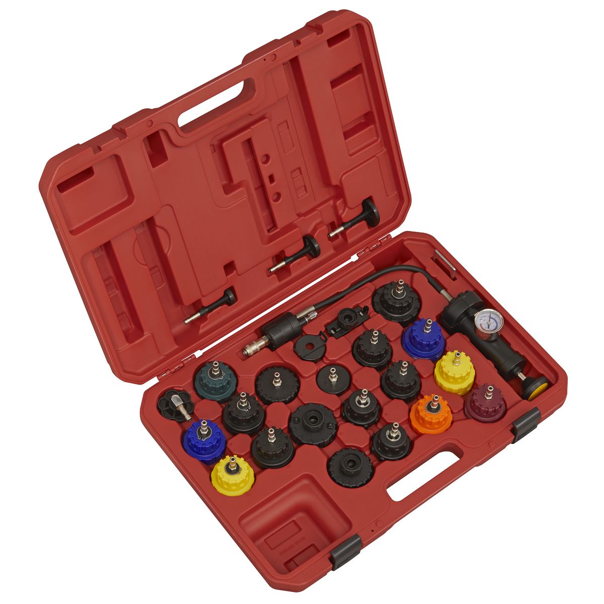Sealey VS0011 Cooling System Pressure Test Kit 25pc Sealey