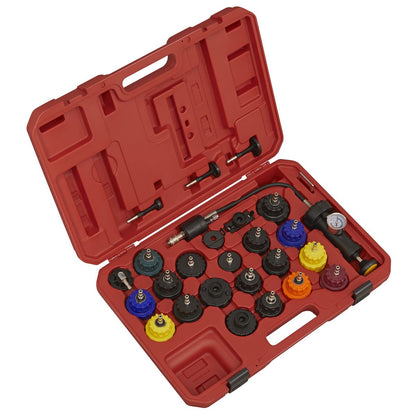 Sealey VS0011 Cooling System Pressure Test Kit 25pc Sealey