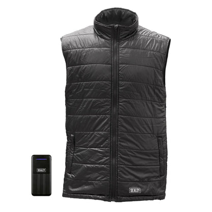 Sealey HG02KIT 5V Heated Puffy Gilet - 44" to 52" Chest with Power Bank 20Ah Sealey