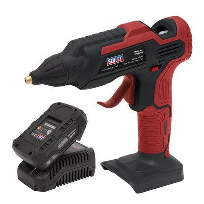 Sealey CP20VGGKIT1 Cordless Glue Gun Kit 20V 2Ah SV20 Series Sealey