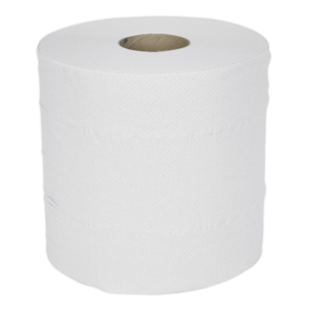 Sealey WHT150 Paper Roll White 2-Ply Embossed 150m Pack of 6 Sealey