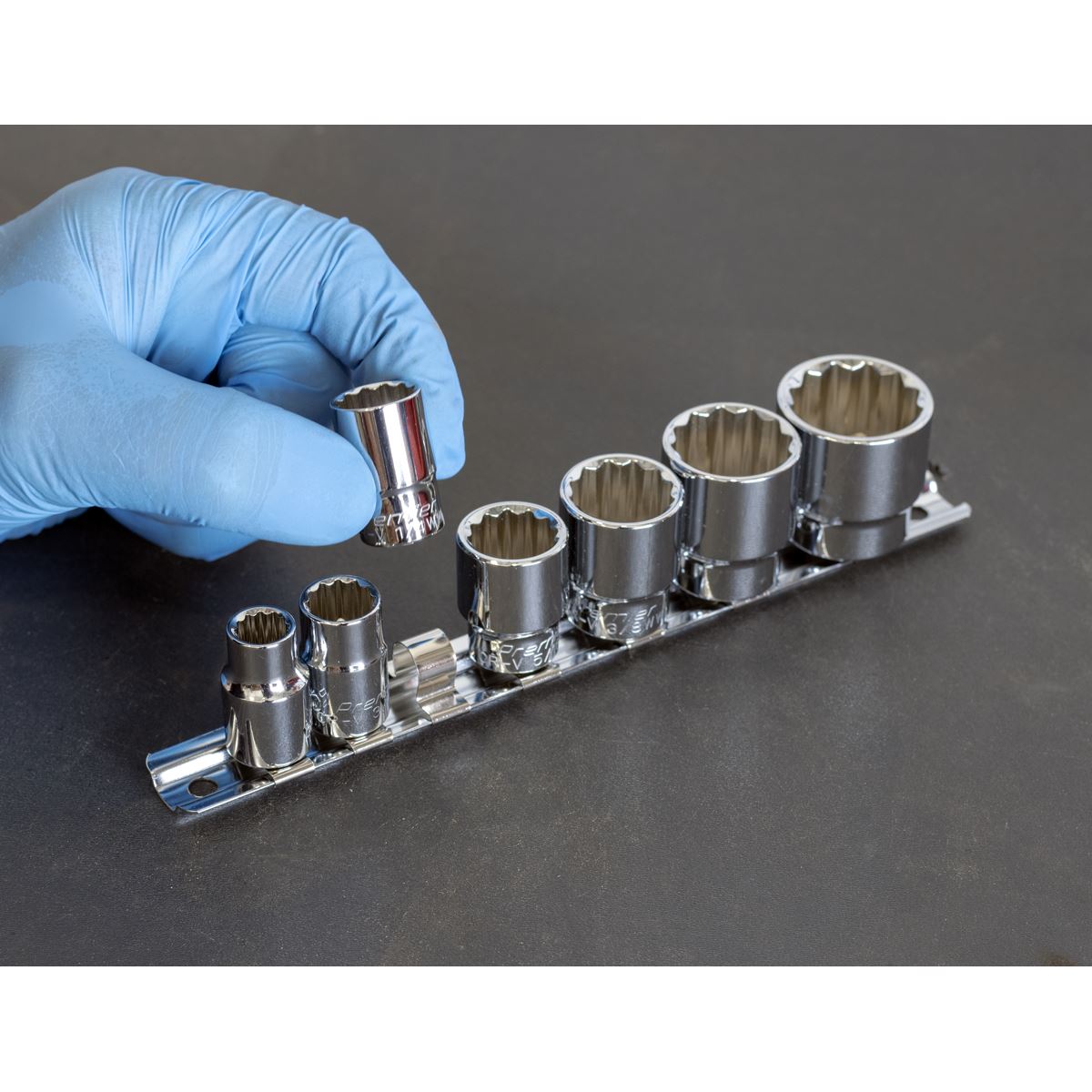 Sealey AK2676 Socket Set 7pc 3/8"Sq Drive Whitworth Sealey