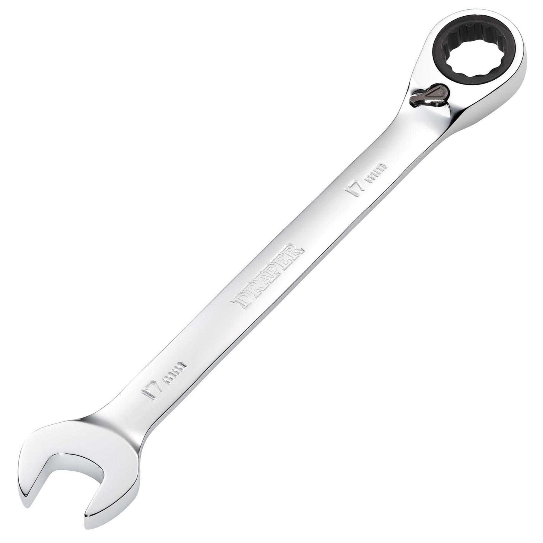 Draper 52005 HI-TORQ® Metric Reversible Ratcheting Combination Spanner 17mm Draper