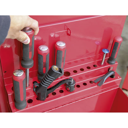 Sealey APLHT Side Cabinet for Long Handle Tools - Red Sealey