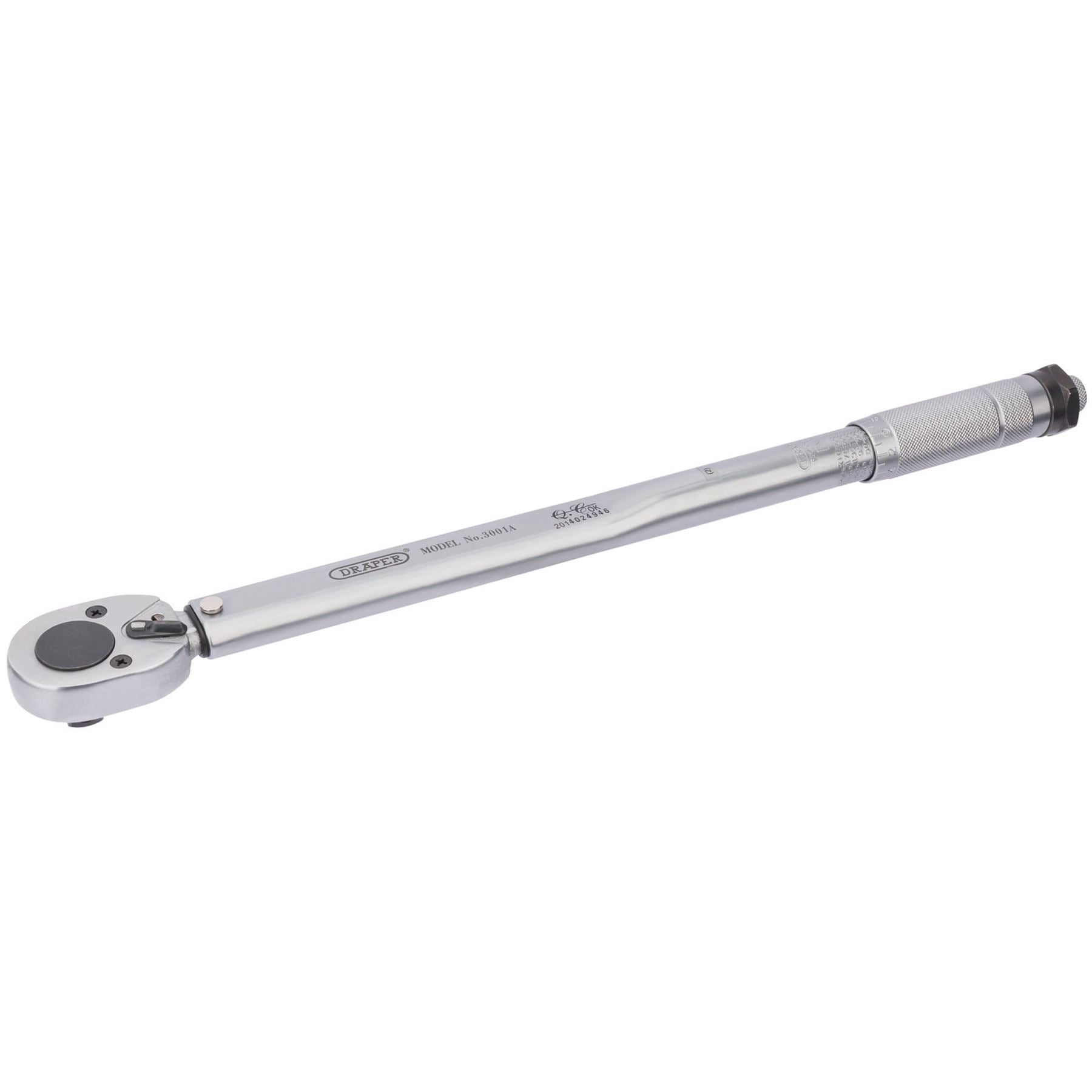 Draper 30357 Ratchet Torque Wrench 1/2" Sq. Dr. 30 - 210Nm/22.1 - 154.9lb-ft Draper