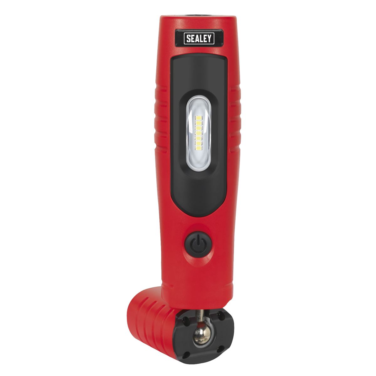 Sealey LED3602R Rechargeable 360° Inspection Light 4W & 3W SMD LED Red Lithium-ion Sealey