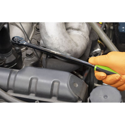 Siegen S01256 Ratchet Wrench 1/4"Sq Drive Extra-Long Flip Reverse Sealey