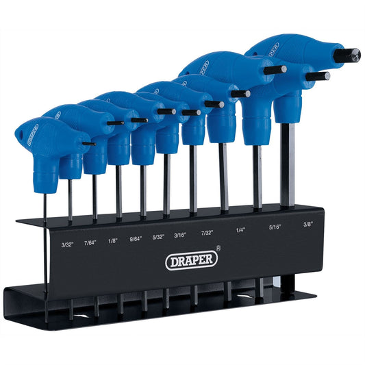 Draper 33871 Imperial T-Handle Hex Key Set 10 Piece Draper