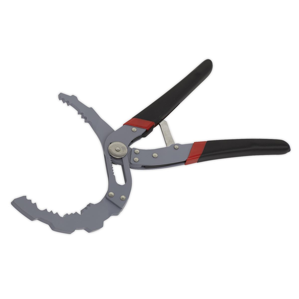Sealey AK6421 Oil Filter Pliers Self-Adjusting - Angled Sealey