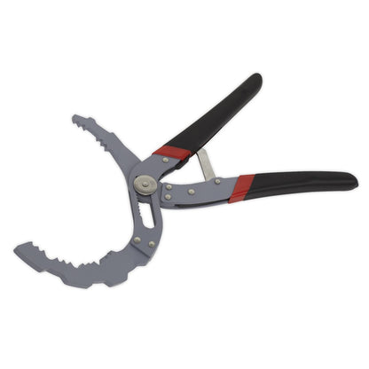 Sealey AK6421 Oil Filter Pliers Self-Adjusting - Angled Sealey