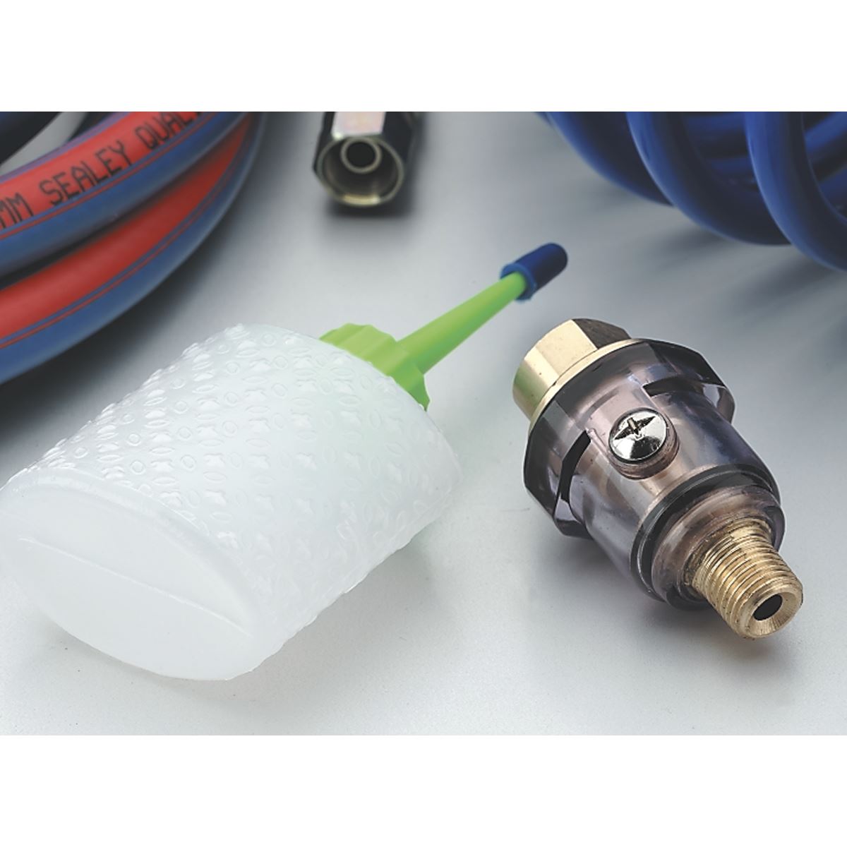 Sealey SA111 Mini In-Line Air Tool Oiler 1/4"BSP with Filler Sealey