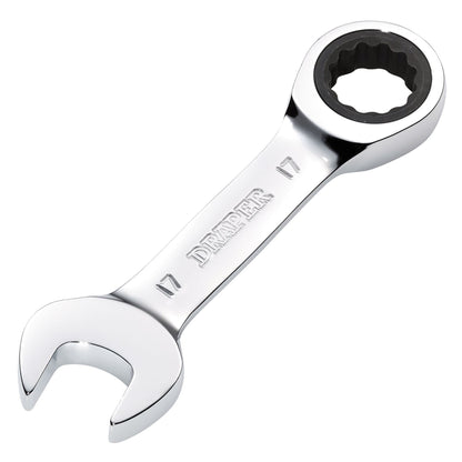 Draper 27914 HI-TORQ® Metric Stubby Ratchet Combination Spanner 17mm Draper