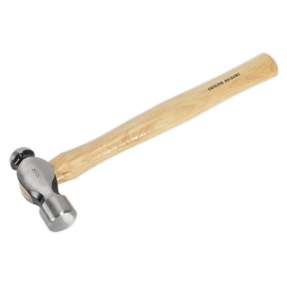 Sealey BPH32 Ball Pein Hammer 2lb Hickory Shaft Sealey