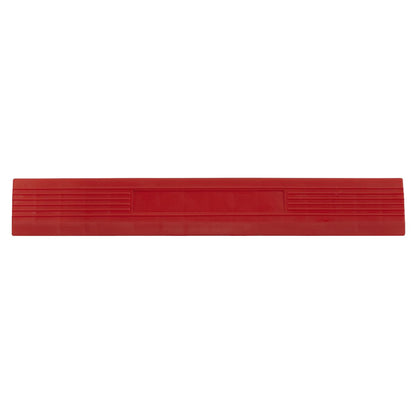 Sealey FT3ERM Polypropylene Floor Tile Edge 400 x 60mm Red Male - Pack of 6 Sealey