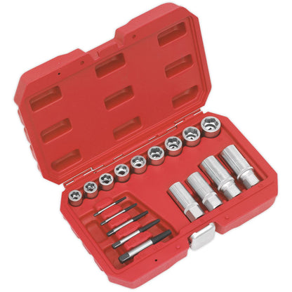 Sealey AK751 Bolt Stud & Screw Extractor Set 18pc Sealey