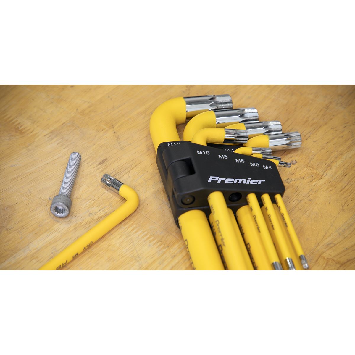 Sealey AK7189 Jumbo Spline Key Set 9pc Anti-Slip Sealey