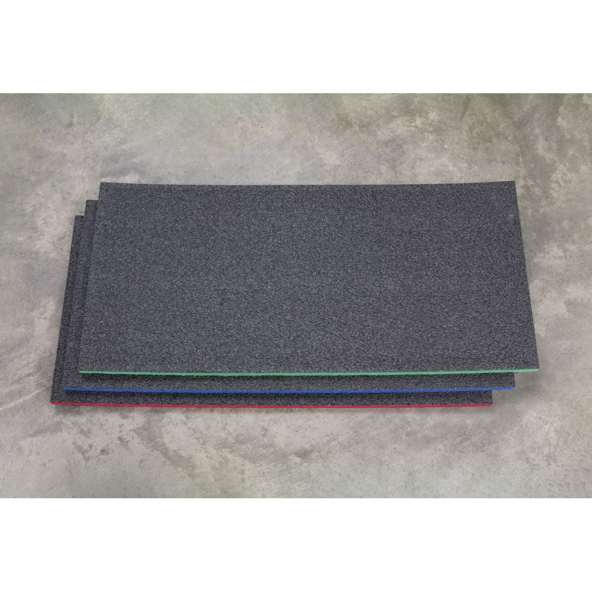 Sealey SF30B Easy Peel Shadow Foam® Blue/Black 1200 x 550 x 30mm Sealey