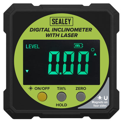Sealey AK9991 Inclinometer Digital with Laser Sealey
