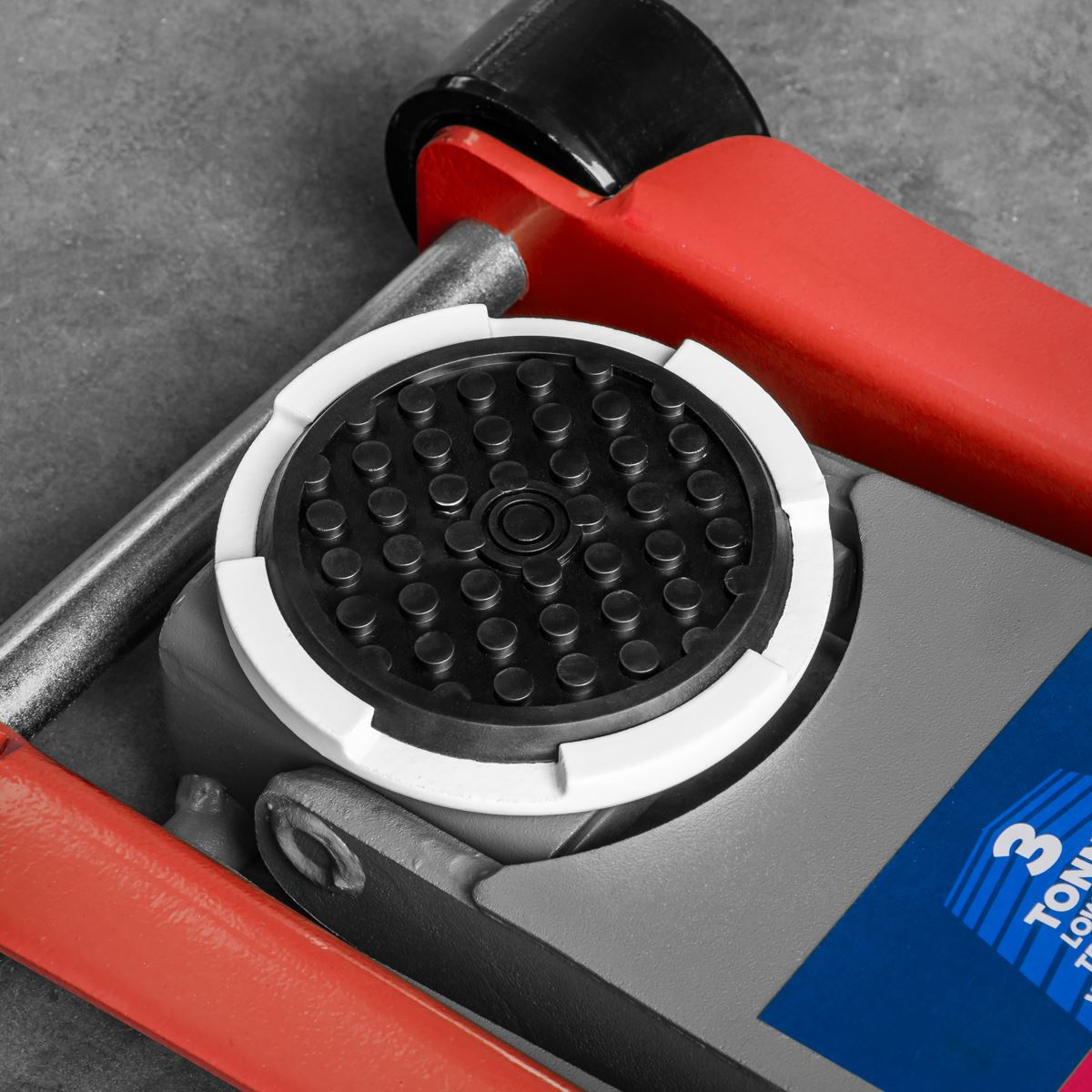 Sealey 3000LE Low Profile Trolley Jack with Rocket Lift 3 Tonne - Red Sealey