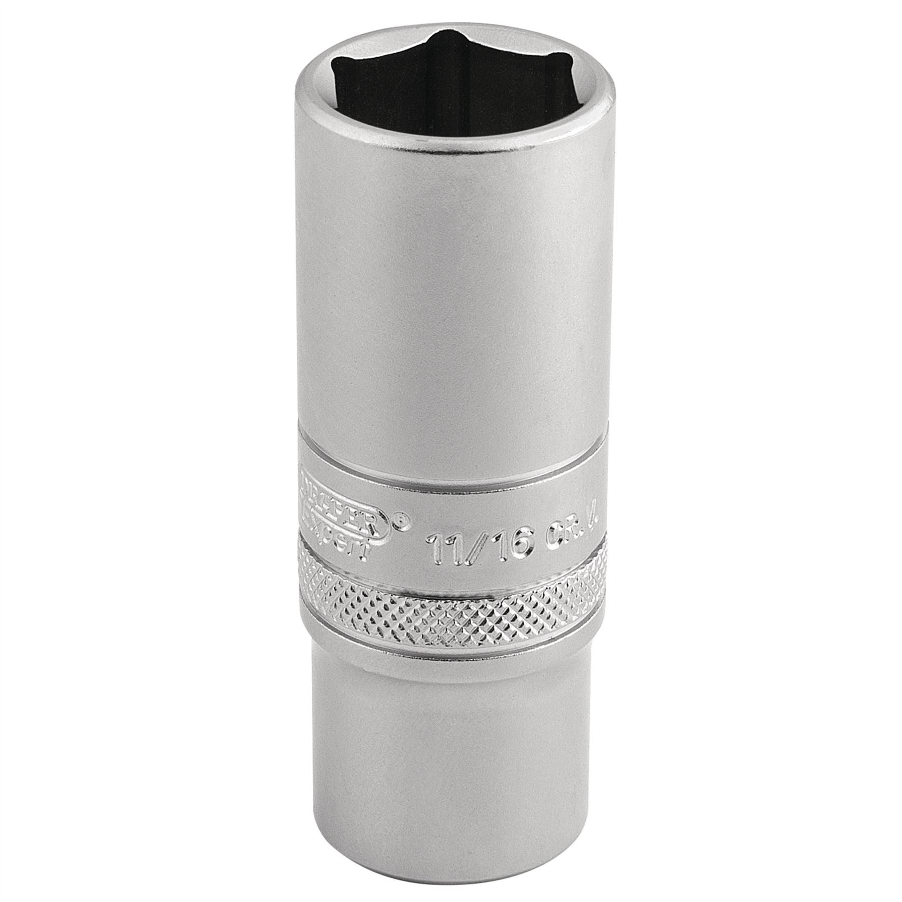 Draper 16585 6 Point Metric Deep Socket 3/8" Sq. Dr. 17mm Draper