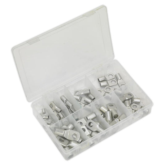 Sealey AB016CT Copper Lug Terminal Assortment 52pc Sealey