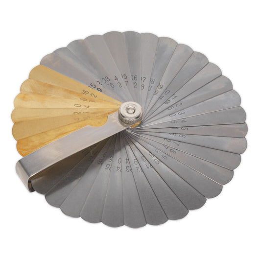 Sealey VS513 Feeler Gauge 36 Blade Combo Steel/Brass - Dual Marked Sealey