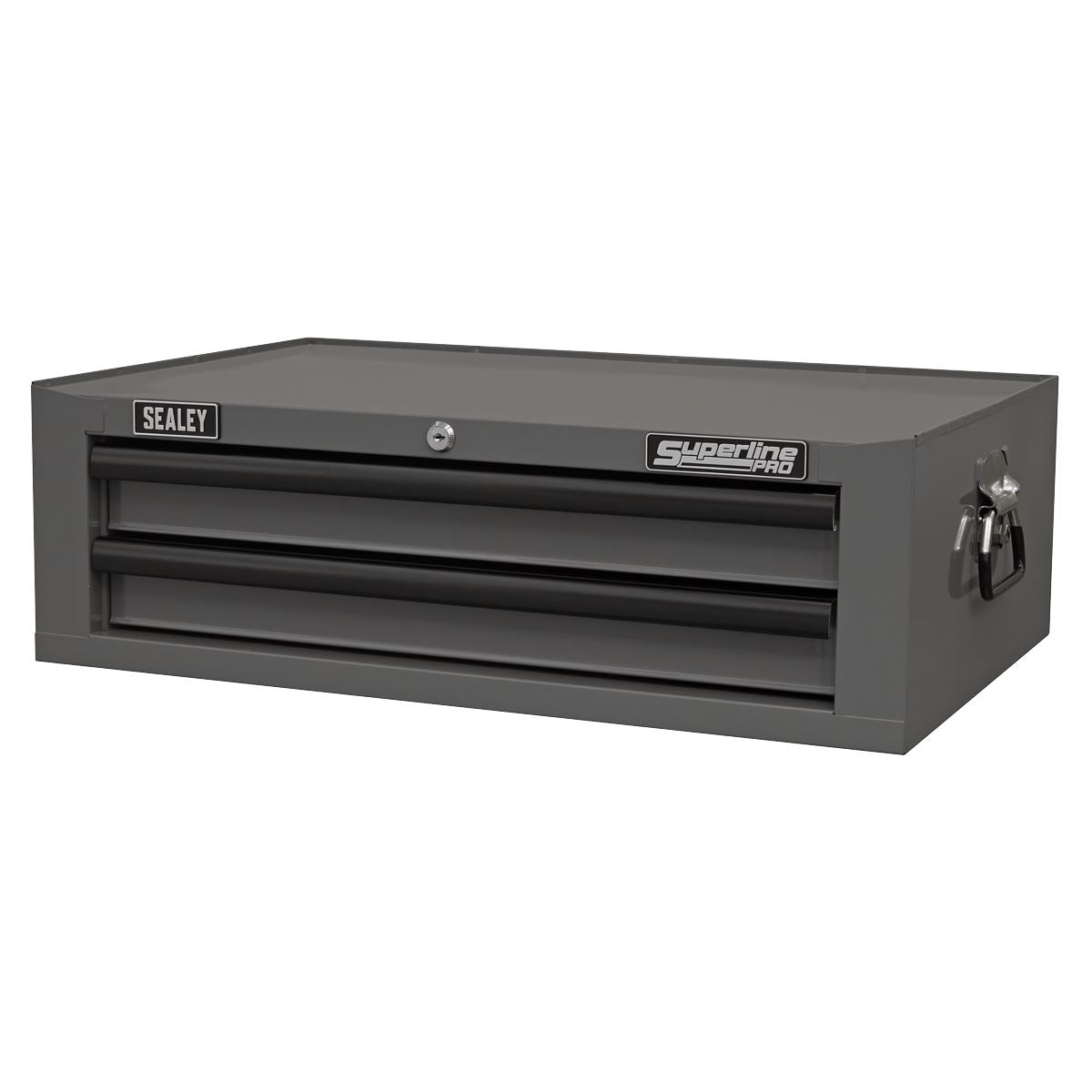 Sealey AP26029TG Mid-Box Tool Chest 2 Drawer with Ball-Bearing Slides - Grey/Black Sealey
