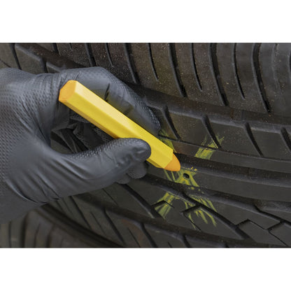 Sealey TST14 Tyre Marking Crayon - Yellow Pack of 6 Sealey