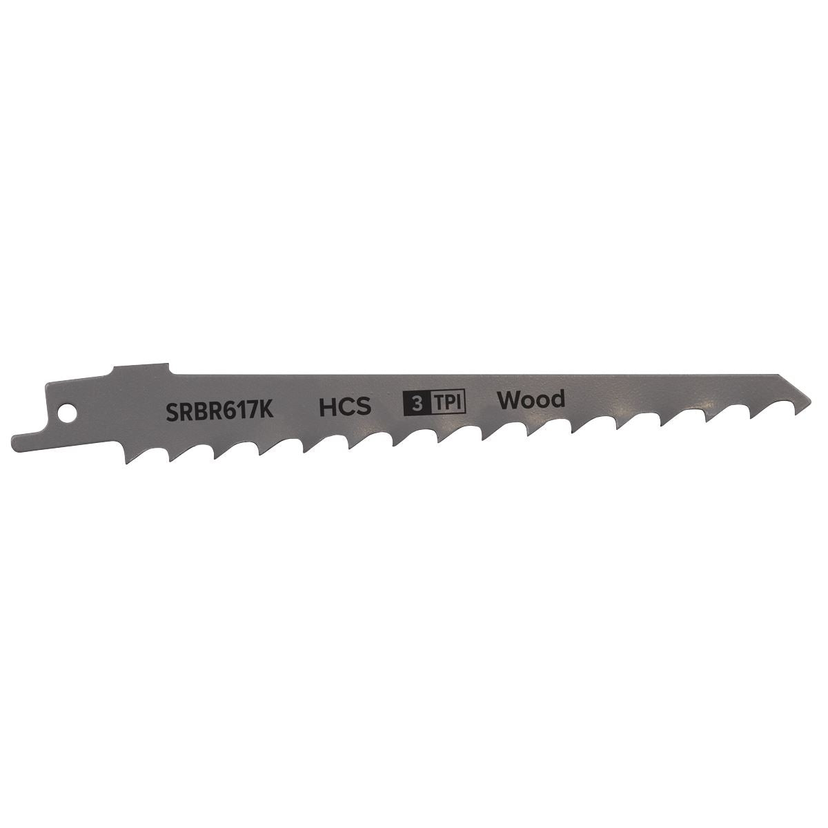 Sealey SRBR617K Reciprocating Saw Blade Pruning & Coarse Wood 150mm 3tpi - Pack of 5 Sealey