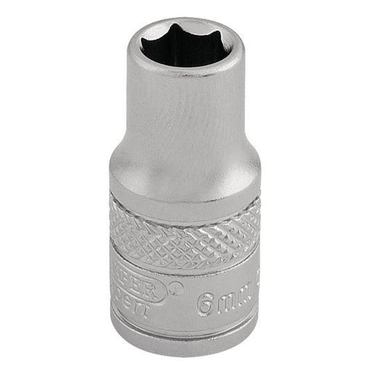 Draper 16510 Socket 1/4" Sq. Dr. 6mm Draper