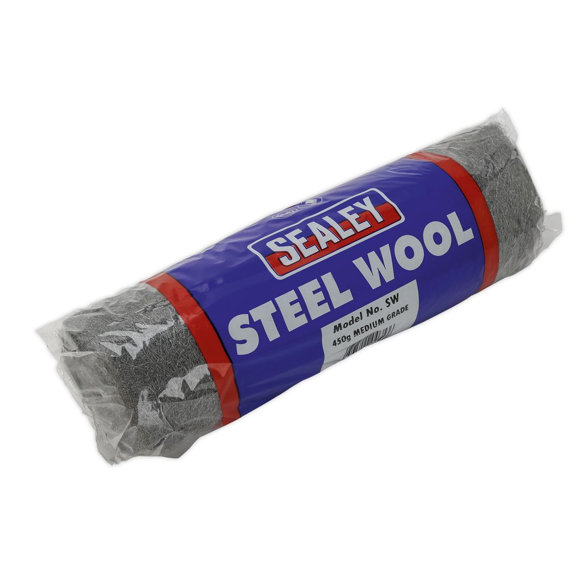 Sealey SW1 Steel Wire Wool #1 Medium Grade 450g Sealey