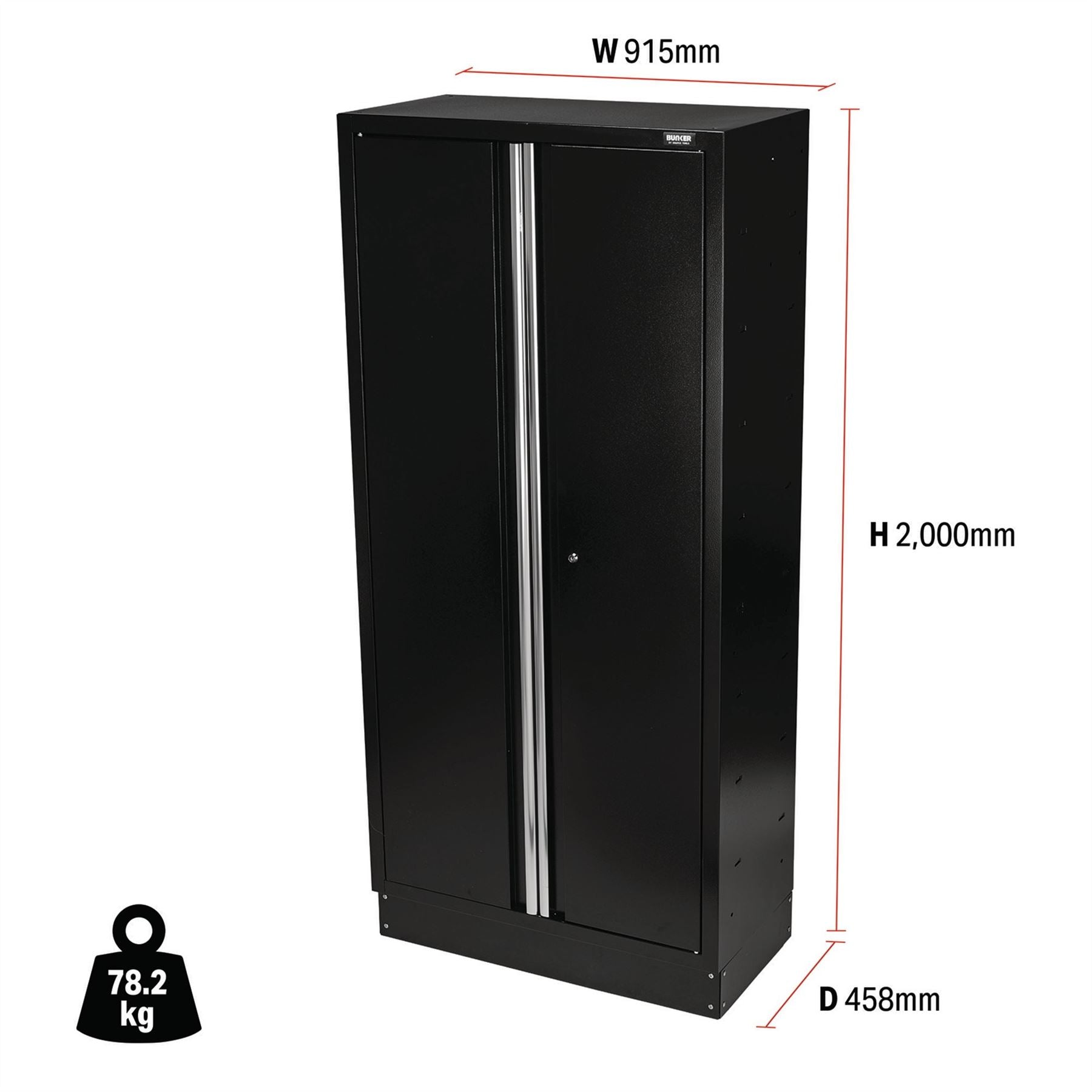 Draper 33166 BUNKER® Modular Tall Floor Cabinet 2 Door 2000mm Draper