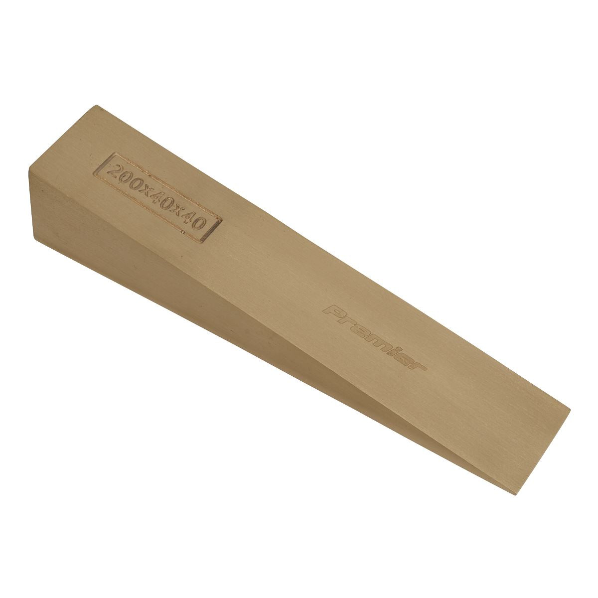 Sealey NS122 Wedge 200 x 40 x 40mm - Non-Sparking Sealey