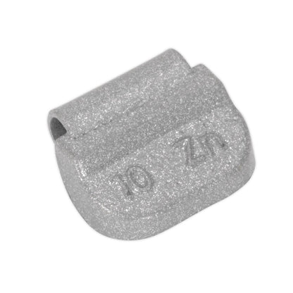 Sealey WWSH10 Wheel Weight 10g Hammer-On Zinc for Steel Wheels Pack of 100 Sealey