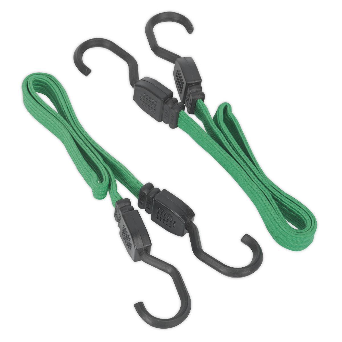 Sealey BCS16 Flat Bungee Cord Set 2pc 610mm Sealey